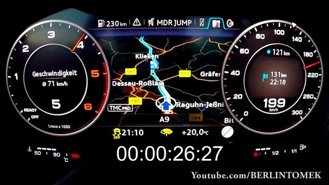 Audi TT Acceleration 0-244 Onboard 8S Autobahn Autostrada Test Drive Beschleunigung смотреть онлайн