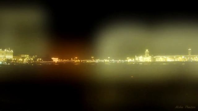 Ночной Петербург: вид с Невы смотреть онлайн