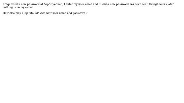 Wordpress: forgot password смотреть онлайн
