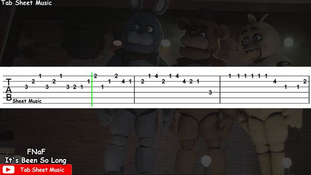 Five Nights at Freddy's 2 - It's Been So Long | EASY SLOW Guitar tutorial смотреть онлайн