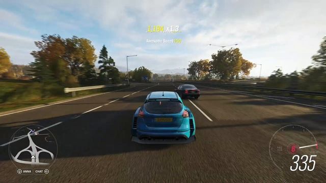 Forza Horizon 4 - Ford focus RS wide body kit V8 swap - top speed смотреть онлайн