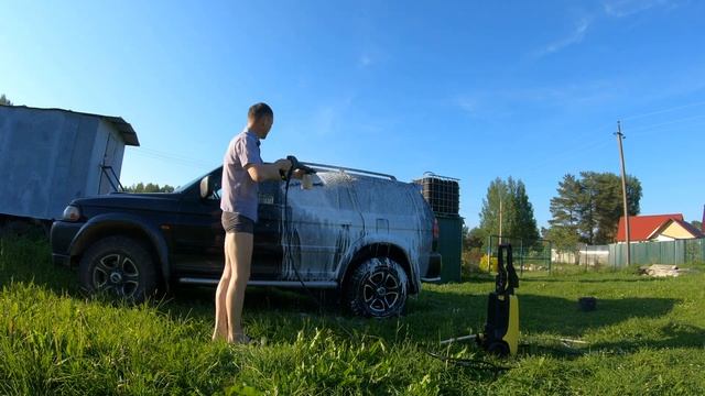 Пенная насадка для кёрхер. Пенное сопло karcher. Тест пенных насадок. смотреть онлайн