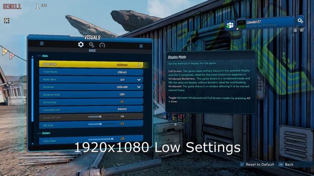 NVIDIA Geforce MX250 Borderlands 3 FPS 1080p смотреть онлайн