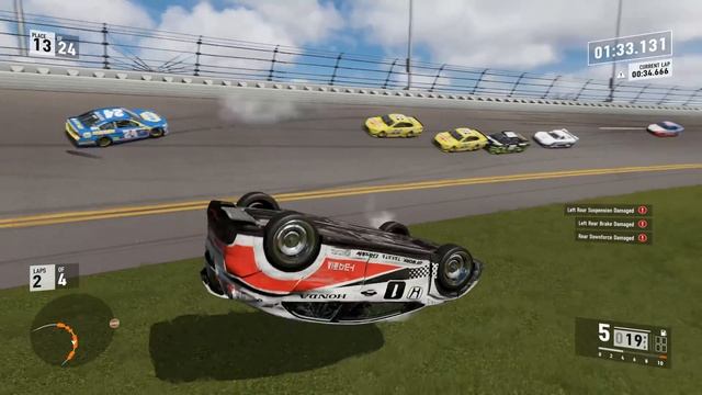 Honda Stock Car Crash! | Forza Motorsport 7 | NASCAR смотреть онлайн