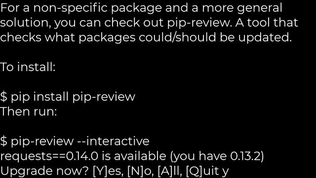 Python :How to update/upgrade a package using pip?(5solution) смотреть онлайн