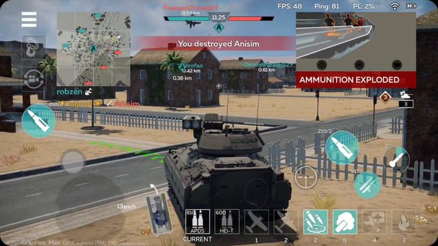 War Thunder Mobile M3 bradley a true menace op tank смотреть онлайн