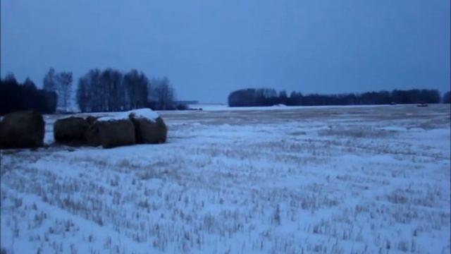Самовывоз соломы волокушей//Сельское подворье//