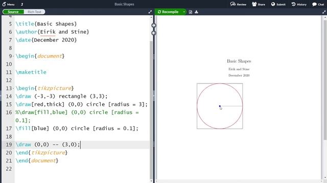 Drawing Figures in LaTeX with TikZ - Basic Shapes смотреть онлайн
