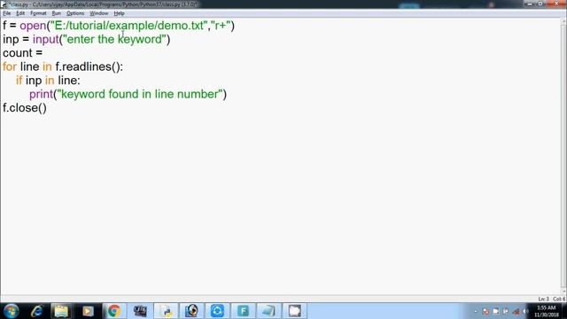#40 | Python Beginners Tutorial in Tamil | File Handling | Searching a Keyword with line number смотреть онлайн