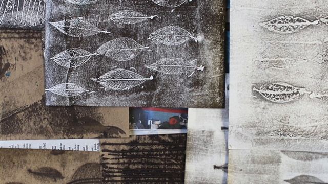 Texture & Mark from Nature - Helen Hallows - Mixed media art смотреть онлайн