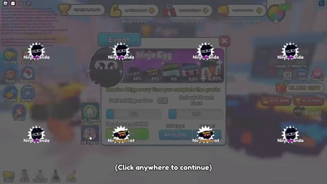 I Opened 50,000 Ninja Event Eggs! This is What I Got (Roblox Arm Wrestle Simulator) смотреть онлайн