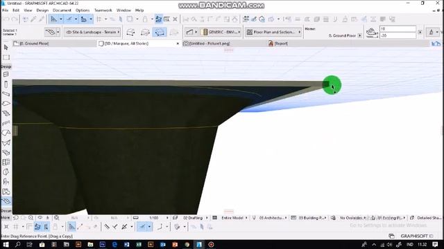 Tutorial ARCHICAD 22 Making Curved Structures Using Mesh Tool смотреть онлайн
