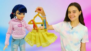 Видео про куклу Леди Баг! Создаем новый лук для Маринетт в Салоне Красоты! Игры одевалки девочкам