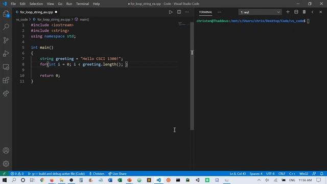 Designing for() loop to traverse a string смотреть онлайн