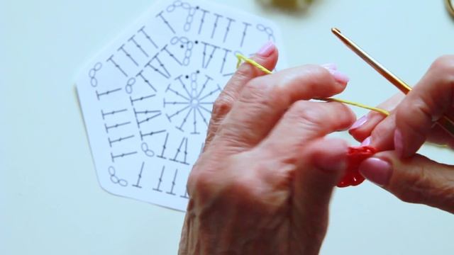 Шестиугольник крючком за 10 минут! Мотив крючком быстро! Crochet tutorial. Magicmornings смотреть онлайн