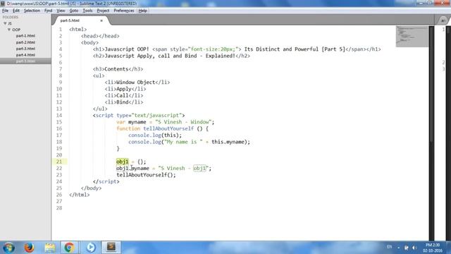 Javascript OOP! Its Distinct and Powerful [Part 5] смотреть онлайн
