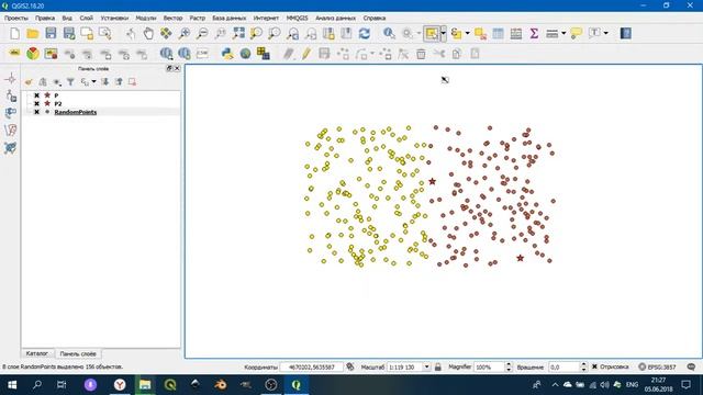 QGIS 2 - № 20. Создание карт связей. смотреть онлайн