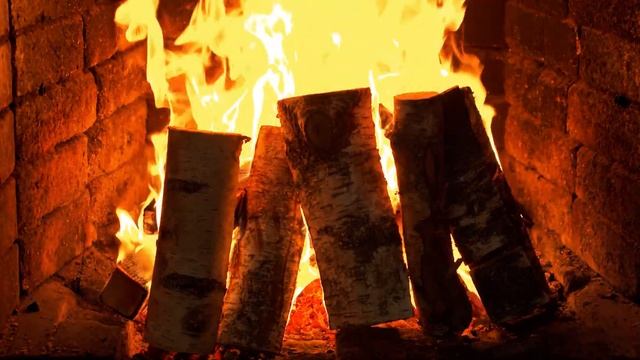 COZY AUTUMN JAZZ ?Burning Fireplace For Stress Relief, Deep Sleep ? Fall Ambience