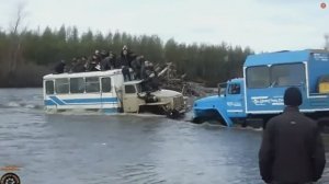 ПО бездорожью севера России на легендарных советских грузовиках Камаз, Урал.