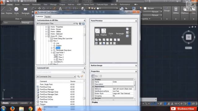 Autocad 2016 - Tutorial for Beginners : 2. Customize User Interface Editor in Hindi | AutoCAD CUI смотреть онлайн