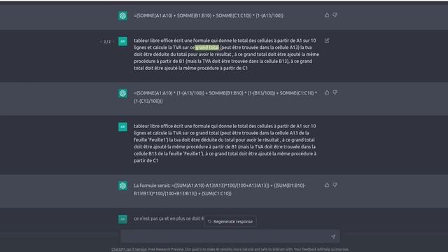 CHATGPT Tableur Excel Libre Office formules en Français смотреть онлайн