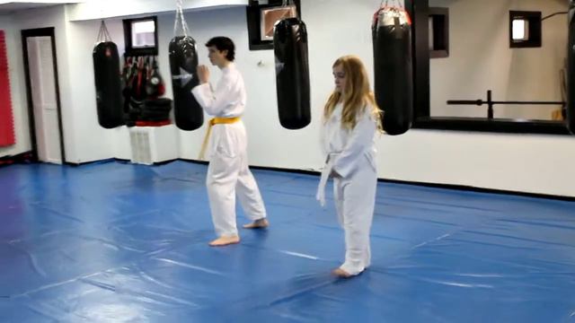 Lauren gains Taekwondo yellow stripe смотреть онлайн