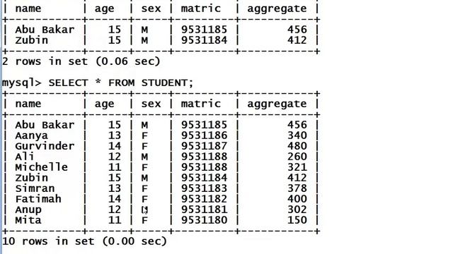 MYSQL: Simple queries смотреть онлайн