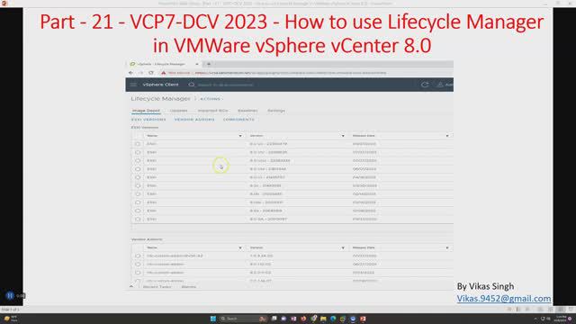 VCP8-DCV 2023 | Part-21 | How to use Lifecycle Manager in VMWare vSphere vCenter 8.0 смотреть онлайн