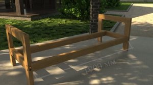 Садовый диван своими руками