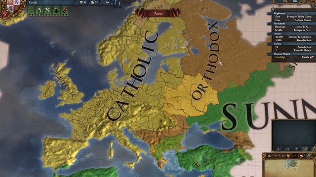 Let's Play & Learn Europa Universalis 4 as Castile Ep. 1 смотреть онлайн
