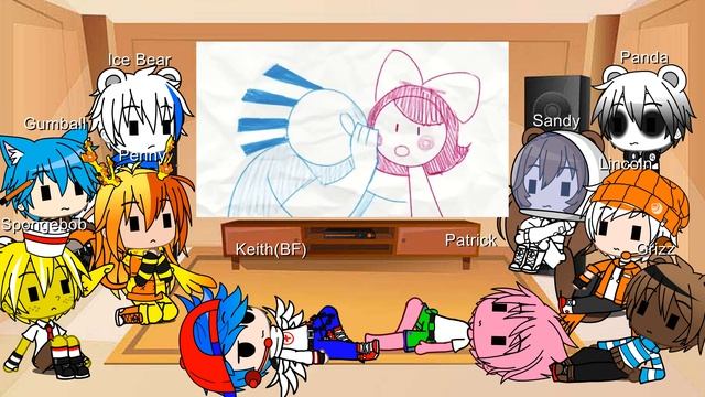 Cartoon+BF react to FNF Twinsomnia (Gacha Club) смотреть онлайн