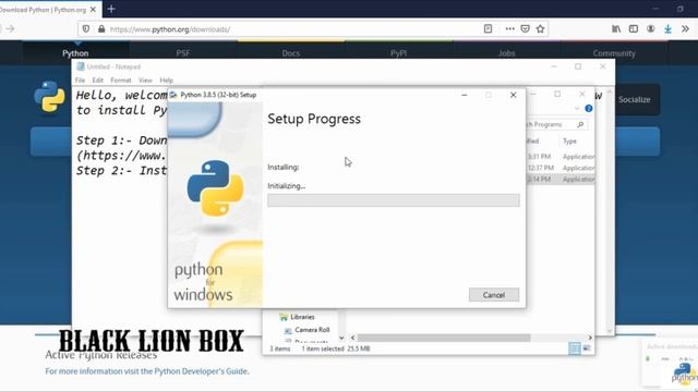 How to install Python 3.8.5 in Windows 7,8.1 & 10 смотреть онлайн