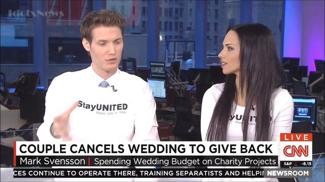 Mark & Ismini Svensson - Cancels Wedding To Give Back - (StayUNITED) - CNN смотреть онлайн