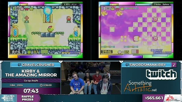 Kirby & the Amazing Mirror Co-op by swordsmankirby and GravelCrusher in 24:06 - SGDQ 2016 смотреть онлайн
