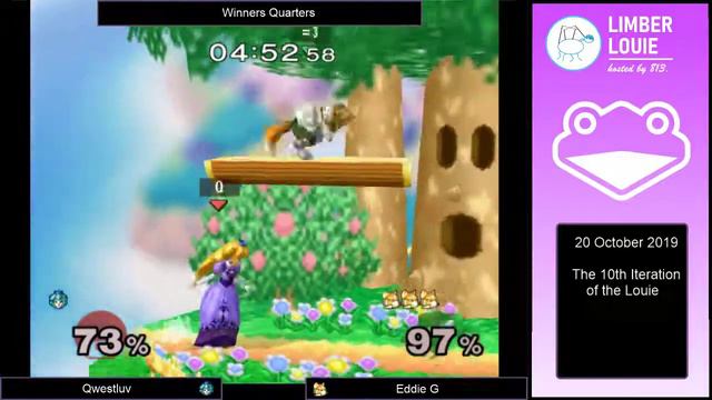 Louie X: The Resurgence - SSBM Winners Quarters - 813 | Qwestluv (Peach) vs. Eddie G (Fox) смотреть онлайн