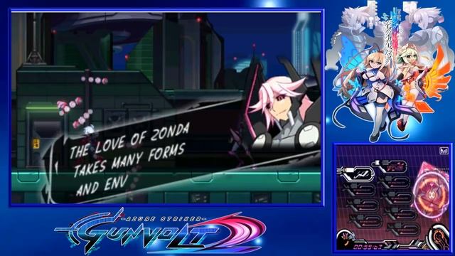Azure Striker Gunvolt 2 - Walkthrough Gameplay Part 01 - English (3DS) смотреть онлайн