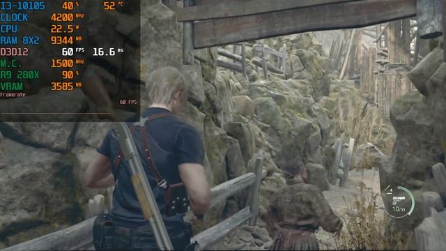 Resident Evil 4 Remake R9 280X(I3-10105) смотреть онлайн