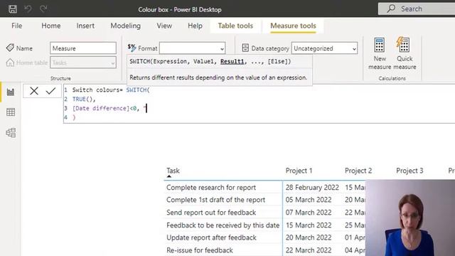 DAX - Using SWITCH() to change the background colour in a Power BI table смотреть онлайн