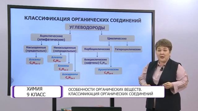 Химия. 9 класс. Особенности органических веществ. Классификация органических соединений /02.04.2021 смотреть онлайн