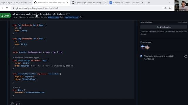 GraphQL Working Group - April 7, 2022 смотреть онлайн