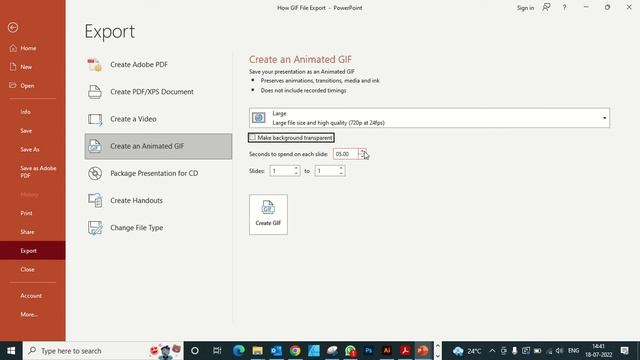How to export gif file in PowerPoint смотреть онлайн