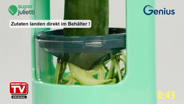 GENIUS Spiralschneider Julienneschneider SUPER JULIETTI 6 teilig смотреть онлайн