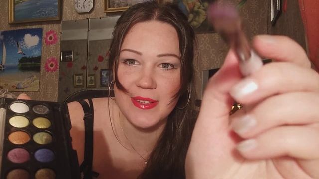 АСМР/ НОВОГОДНИЙ МАКИЯЖ/ ASMR/ NEW YEAR'S MAKEUP смотреть онлайн