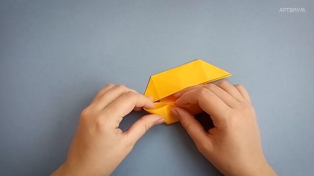 Оригами кот из бумаги | Как сделать милого котика из бумаги без клея | Origami Cat смотреть онлайн