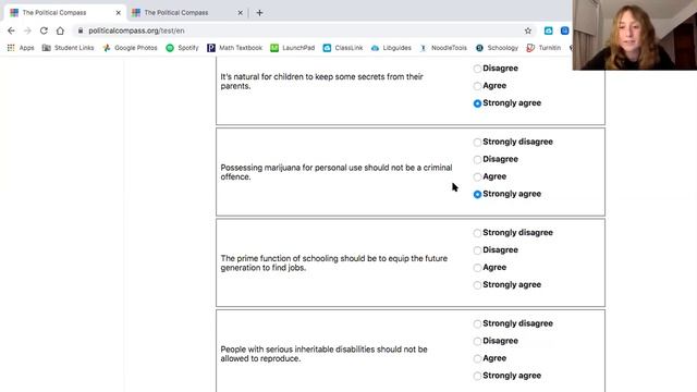 Sylvia takes the political compass test смотреть онлайн