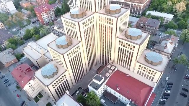 Культурно-деловой центр Менора, Днепр. Как выглядит Menorah Center с высоты смотреть онлайн