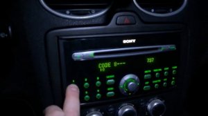 Активация магнитолы SONY на Ford Focus 2