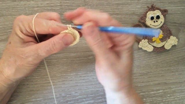 Crochet Monkey Tutorial - Crochet Applique Tutorial смотреть онлайн