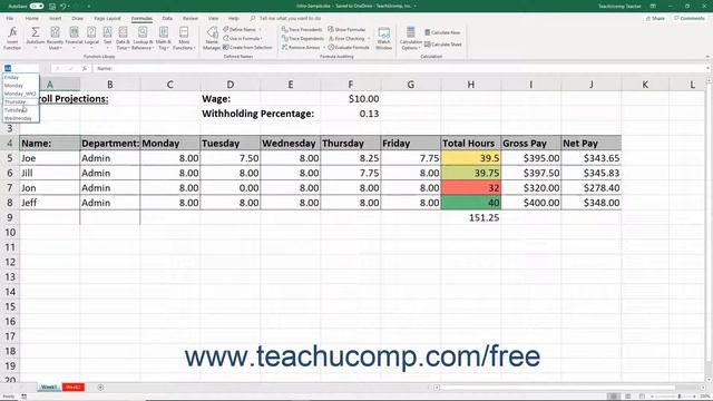 Excel 2019 & 365 Tutorial Moving to a Named Range Microsoft Training смотреть онлайн