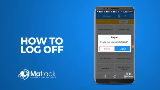 Matrack SmartELD - How To Log Off смотреть онлайн